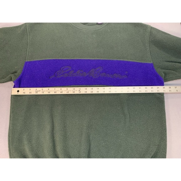 Eddie Bauer EBTek Color Block Fleece Made in Canada Large VTG 90s Gorpcore - Picture 7 of 7